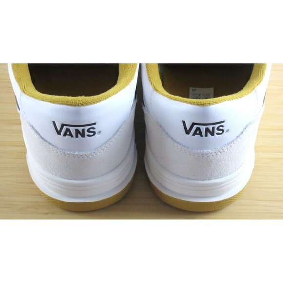Vans Men's Hylane True White Harvest Gold Striped Lifestyle Shoes Size 10 NIB - Picture 5 of 7
